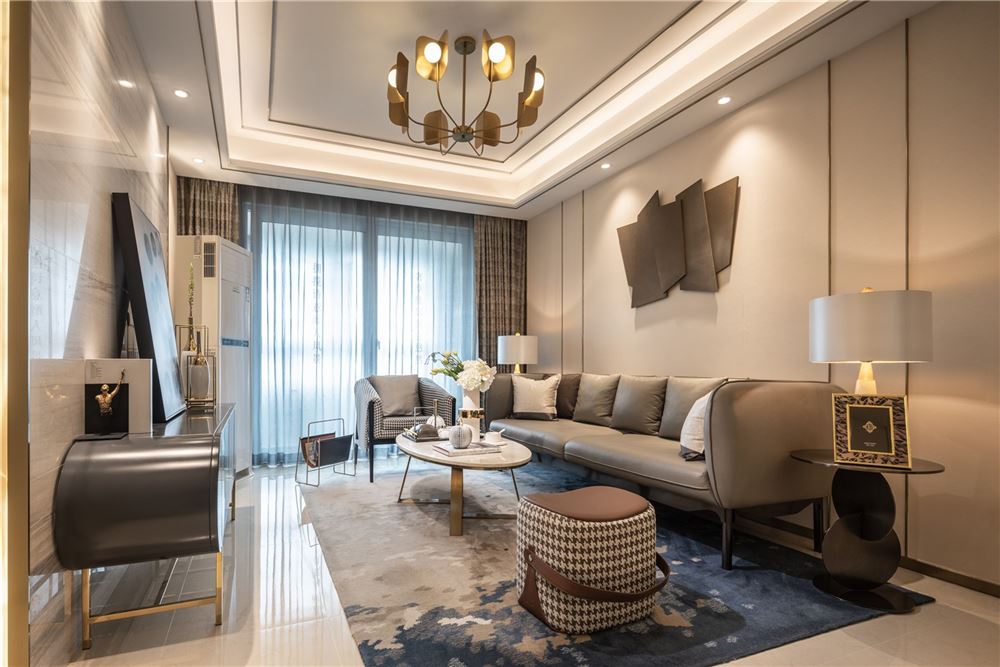 韶關市保利時光印象現代簡約風格三居室裝修案例