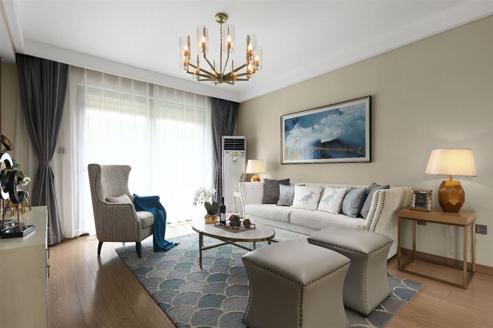 惠州市萬城歐式風格三居室裝修案例