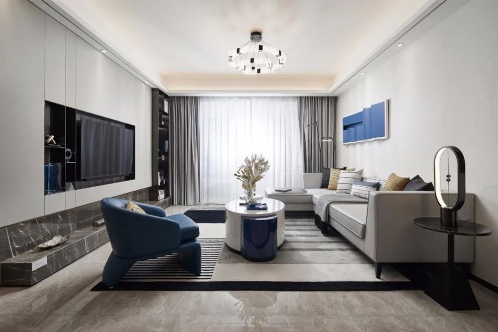 楚雄彝族自治州核桃文化產業園現代簡約風格四居室裝修案例