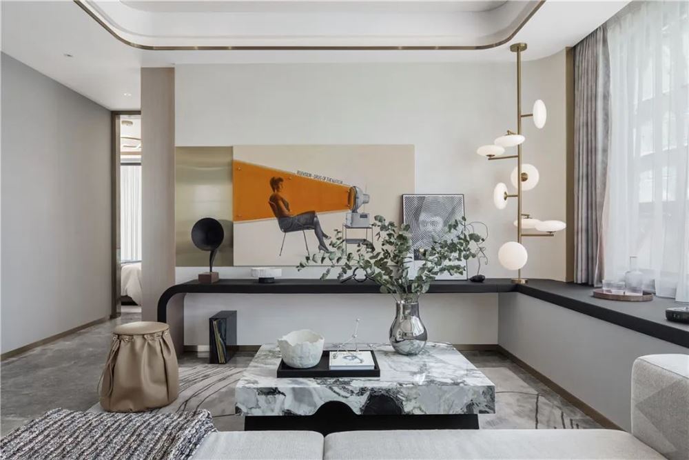 湛江市金科世家輕奢風格四居室裝修案例