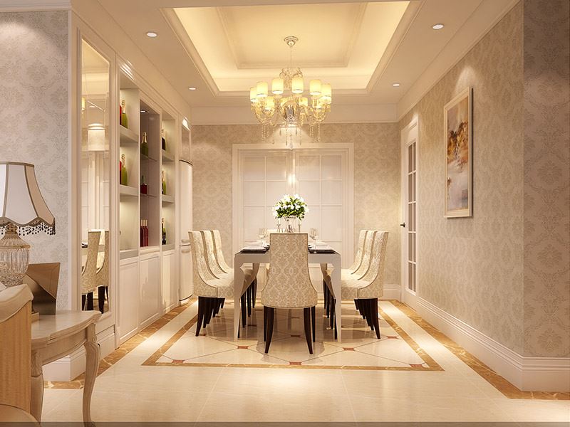 河源市東方華座歐式風(fēng)格三居室裝修案例