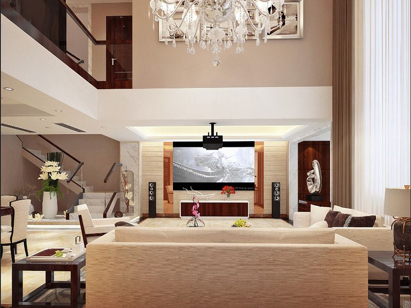 泰州市碧波苑現(xiàn)代風(fēng)格別墅裝修案例