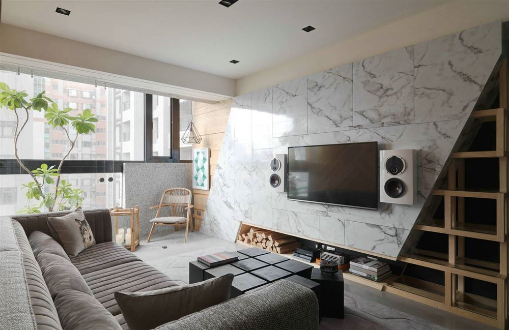 湛江市金科世家現代簡約風格三居室裝修案例