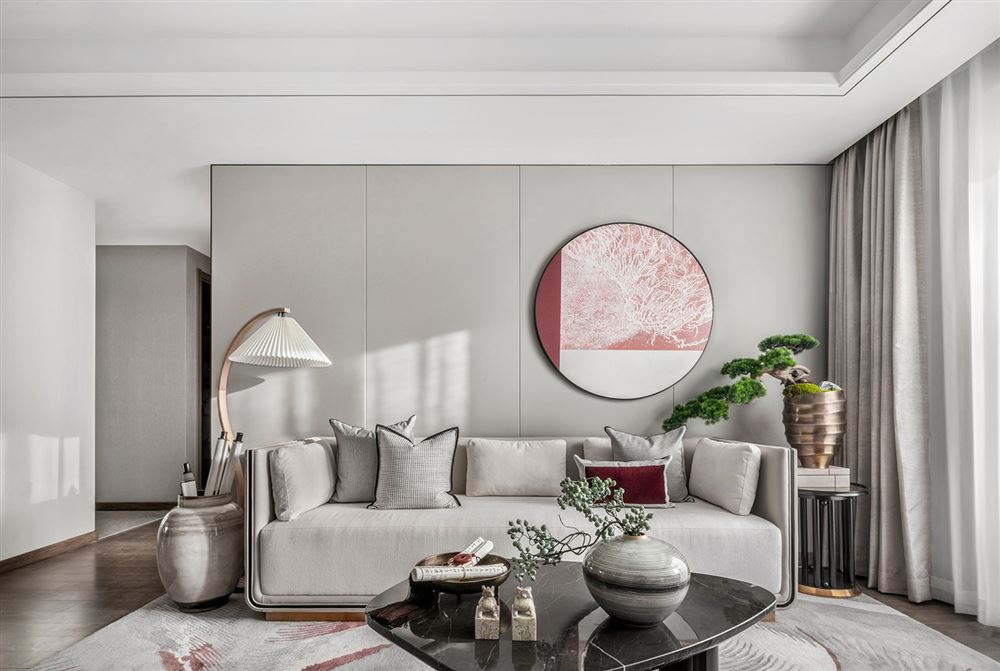 湛江市申藍寶邸輕奢風格三居室裝修案例