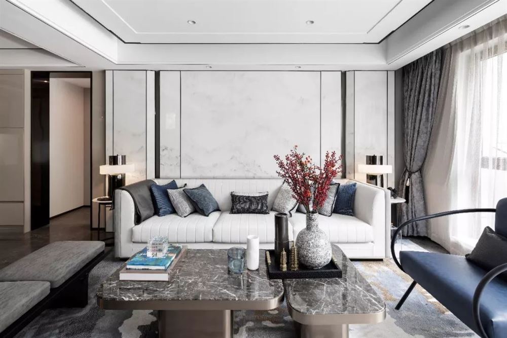 韶關市南雄天悅灣花園新中式風格別墅裝修案例