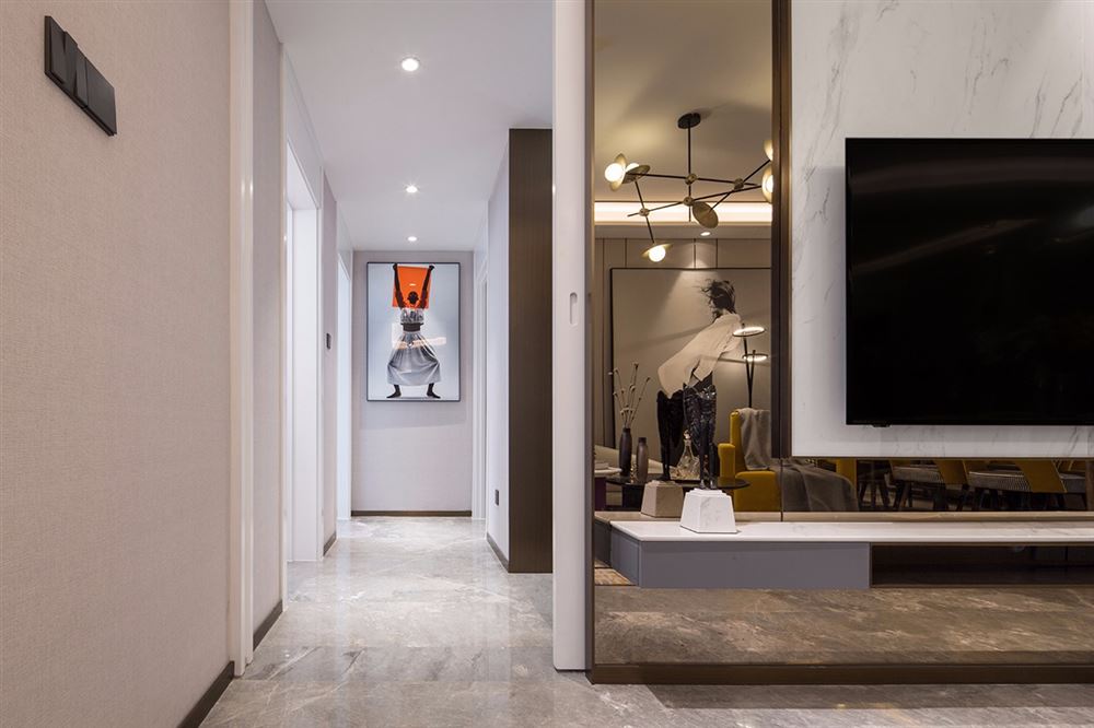 湛江市鼎龍灣三期北歐風(fēng)格三居室裝修案例