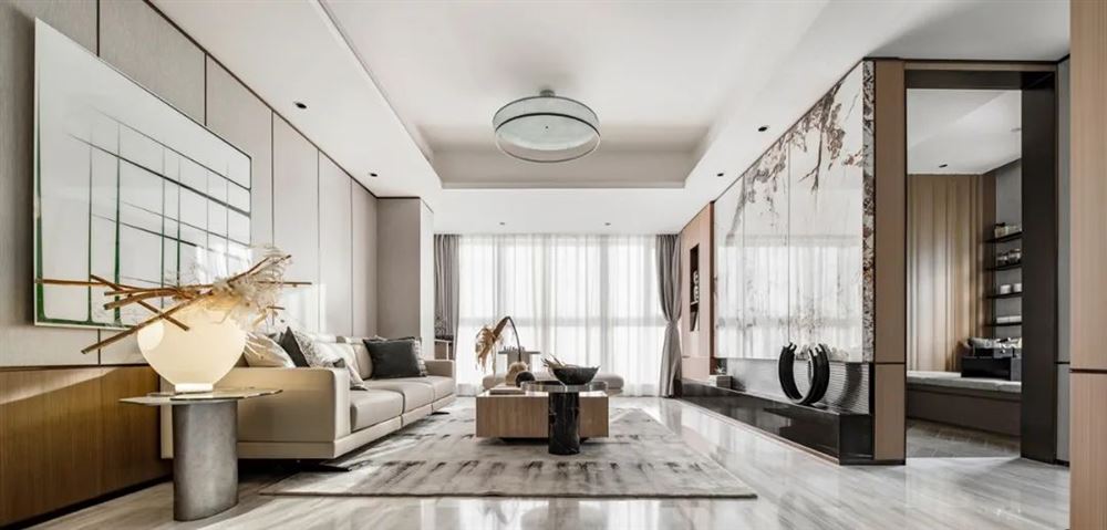 佛山市招商曦岸現(xiàn)代簡約風(fēng)格三居室裝修案例