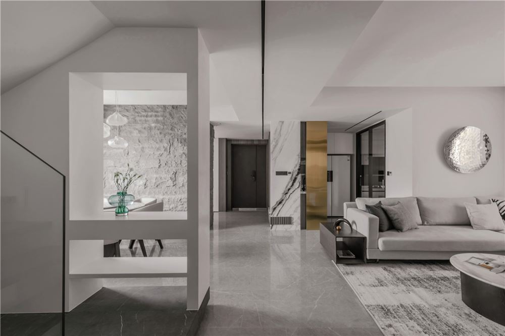 湛江市申藍寶邸輕奢風格別墅裝修案例