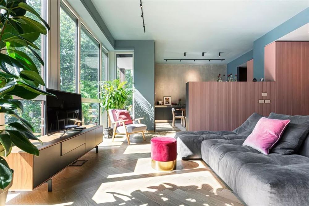 佛山市金地·中南·新城大境現代簡約風格三居室裝修案例