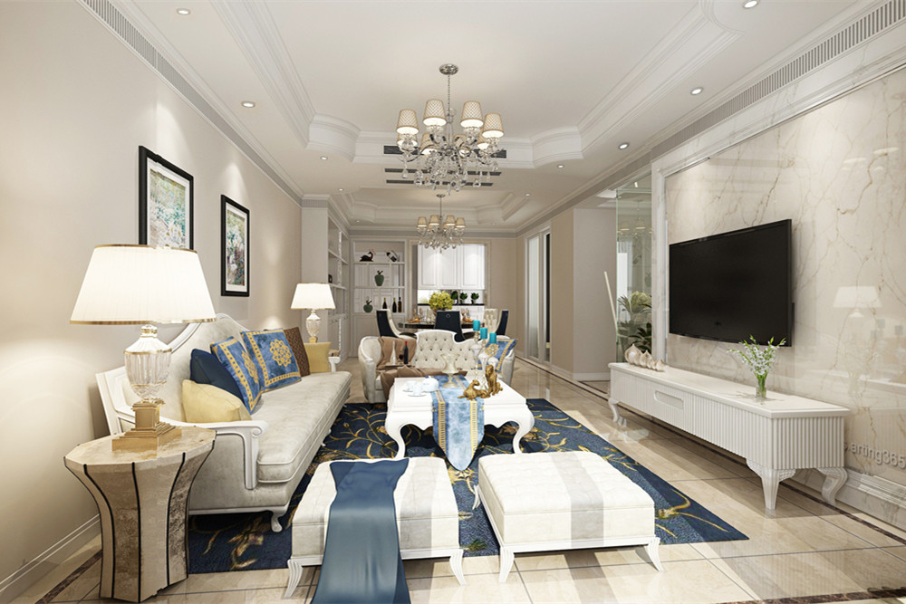 惠州市雅居樂白鷺湖一期現代簡約風格三居室裝修案例