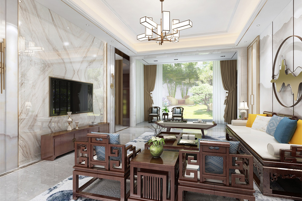 中山市雋園新中式風格別墅裝修案例