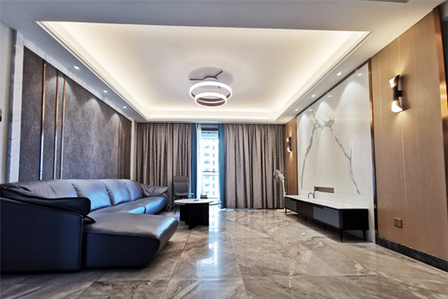 湛江市城市美林輕奢風格平層裝修案例