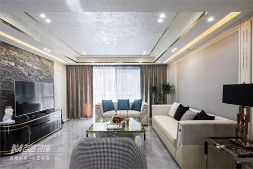 常州市華潤(rùn)國際社區(qū)·幸福里輕奢風(fēng)格三居室裝修案例