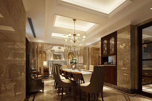 清遠市勝利雅苑歐式風格別墅裝修案例