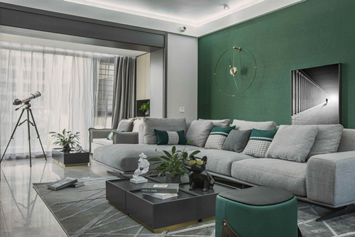 海口市保利中央海岸現(xiàn)代簡(jiǎn)約風(fēng)格三居室裝修案例