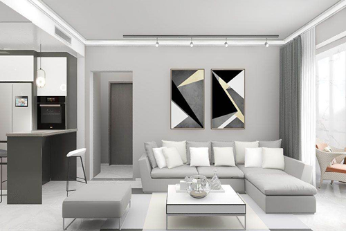 珠海市正方云曦山現代簡約風格三居室裝修案例