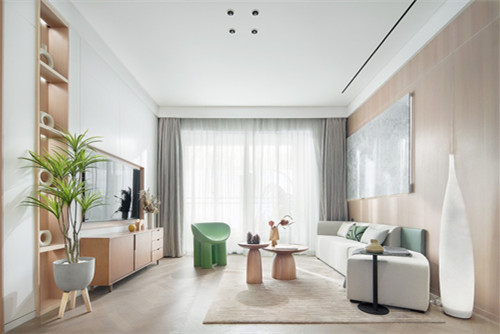 江門市文昌花園北歐風(fēng)格三居室裝修案例