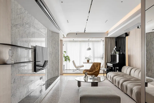 貴港市廣匯圣湖城現代簡約風格三居室裝修案例