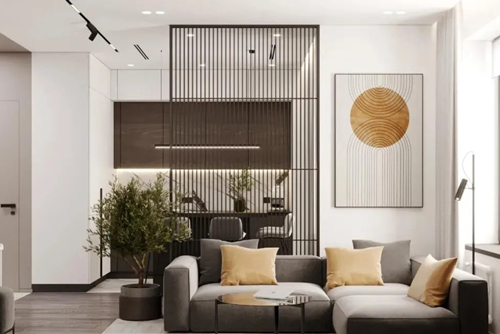 貴港市幸福家園現代簡約風格三居室裝修案例